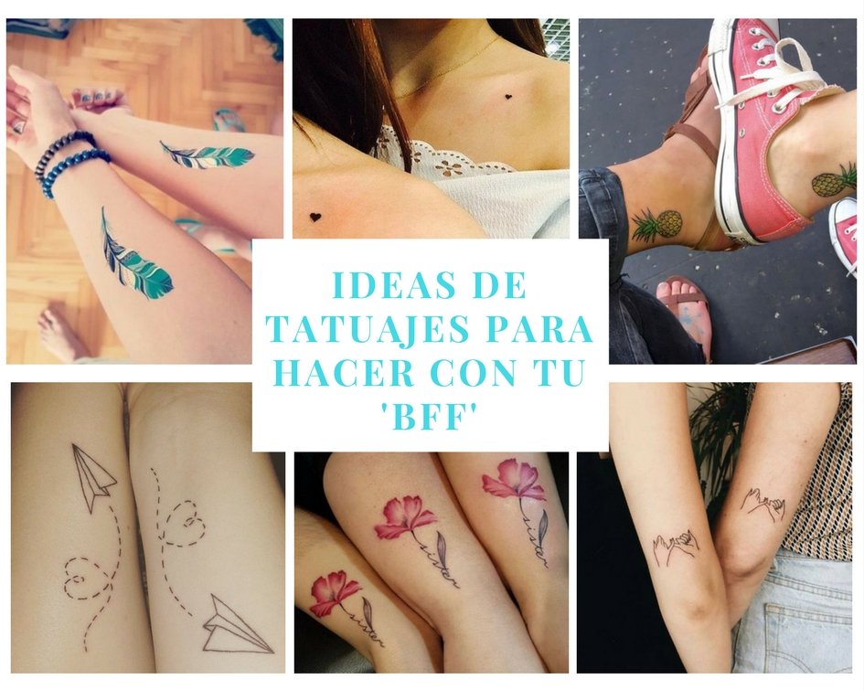 Ideas originales de tatuajes para hacerte con tu mejor amiga | Revista KENA  México
