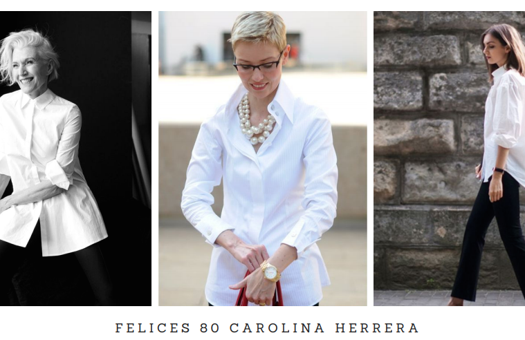 camisa blanca carolina herrera