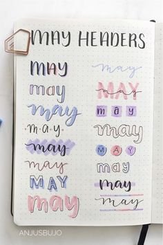 Haz mayo con estas letras. Foto de OkChica en Pinterest 