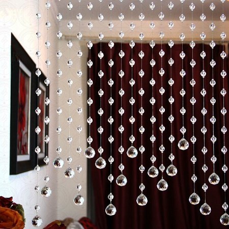 Esta cortina de piedras  le da a tu espacio un toque chic, entre moderno y romántico. oto de LavidaLucida de Pinterest 
