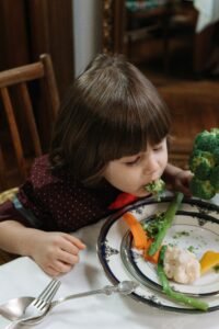 Niños con dieta vegana