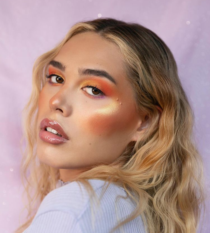 maquillaje peach