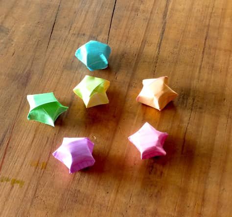 Como hacer estrellitas de papel - Estrellitas Infladas // Lucky Stars  How-to 