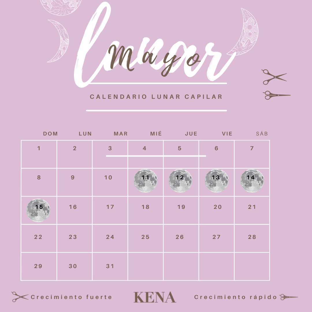 Calendario lunar de mayo 