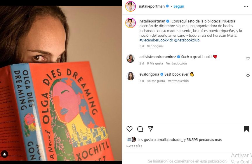 Libros fav de Natalie Portman
