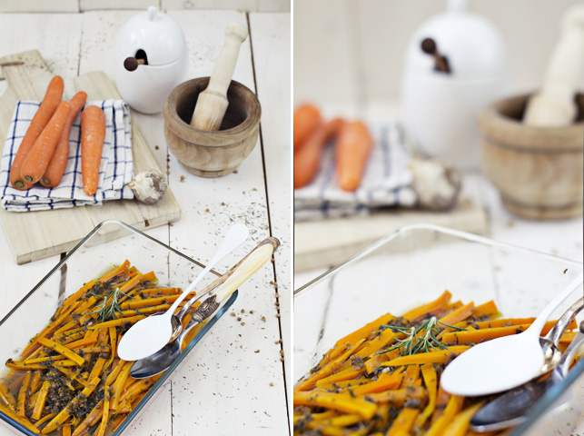 Zanahorias a la griega, ¡el snack perfecto y saludable! Foto Cocinando Con CatMan en Pinterest 