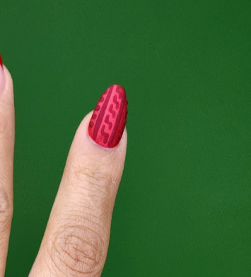 Diseños de uñas efecto suéter. 