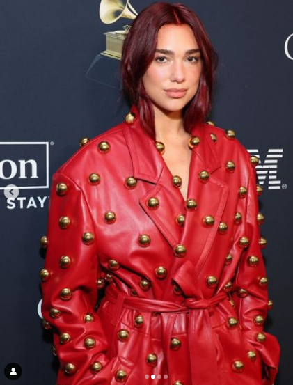 Pre-Grammy 2024. Party last night . Foto @dualipa, Instagram