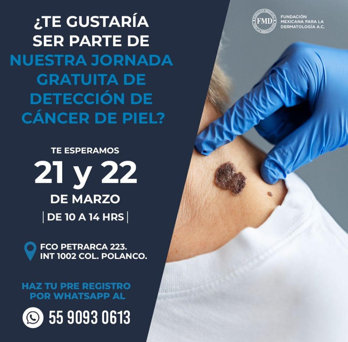 Jornada para detectar cáncer de piel 