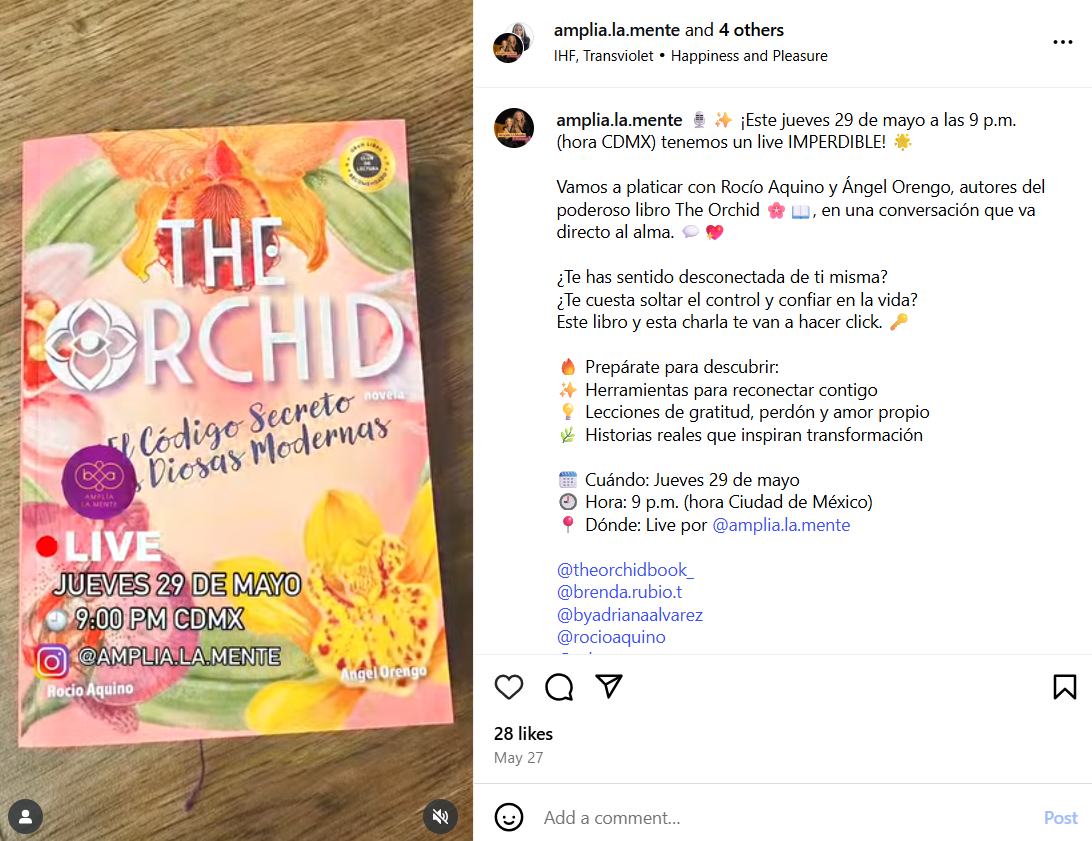 Foto captura de @Theorchidbook_ en Instagram