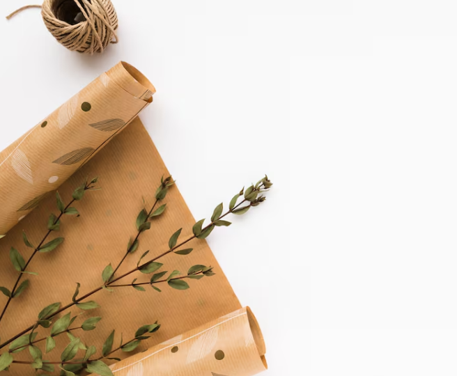 Rollo de papel kraft. Freepik