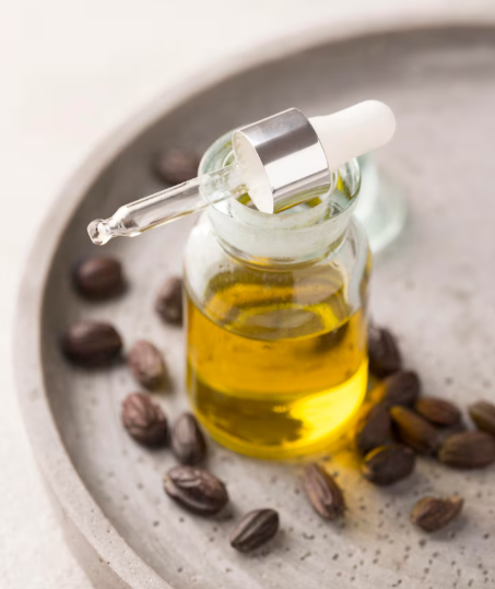 Aceite de ricino para el cuidado de pestañas