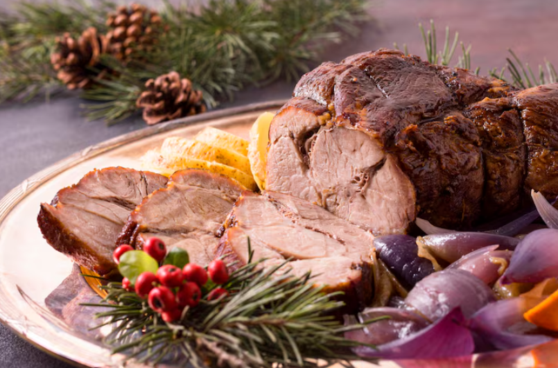 Lomo de cerdo navideño