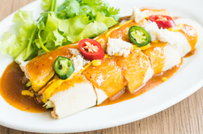 Enchiladas suizas de recalentado.