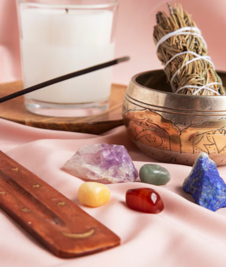 Sahumado y sonoterapia