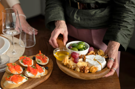 Estaciones de comida para fiestas