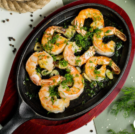 Sustituto de pasta con camarones