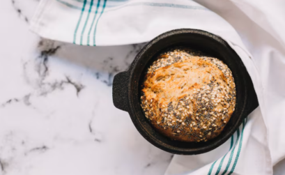 Cena rápida con pan fit.