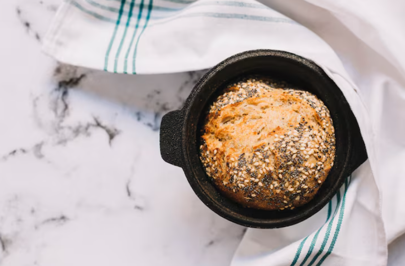 Cena rápida con pan fit.