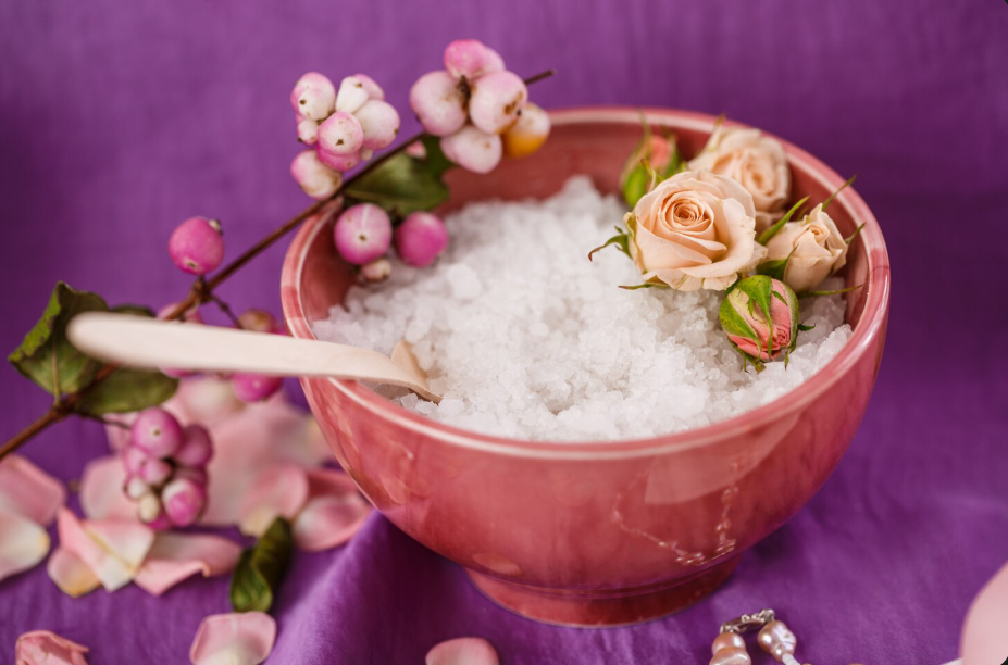 Baño de sales y rosas, ¡poderoso!