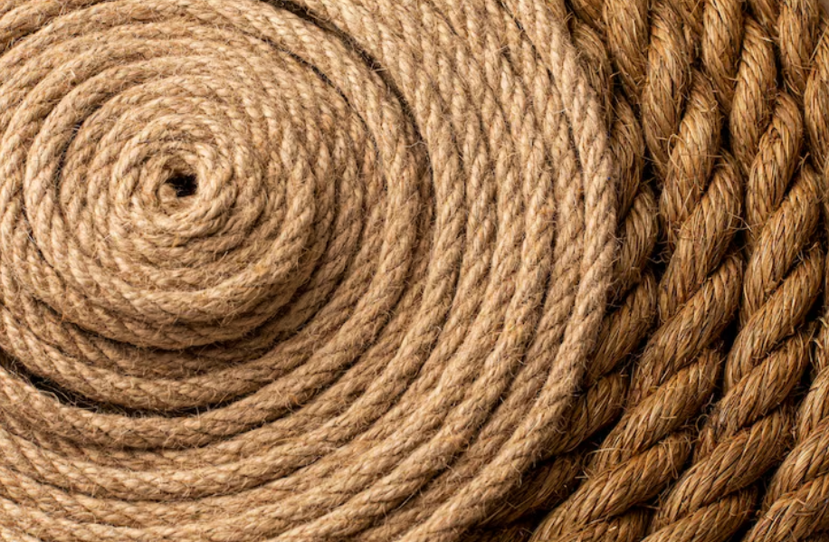 Decoración sostenible- cuerda de yute.