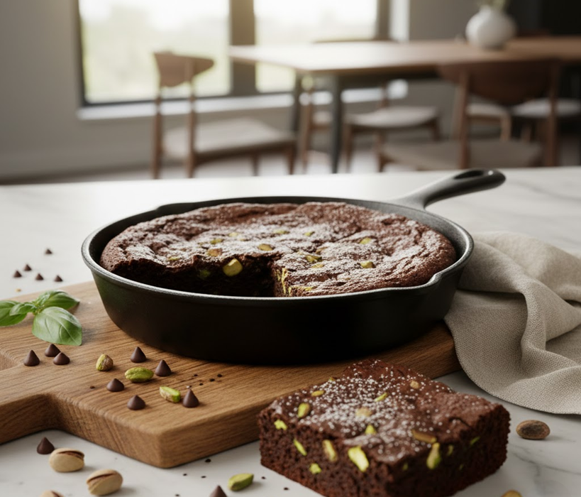 Brownie de chocolate y calabacin