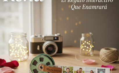 Carrete de fotos con código QR