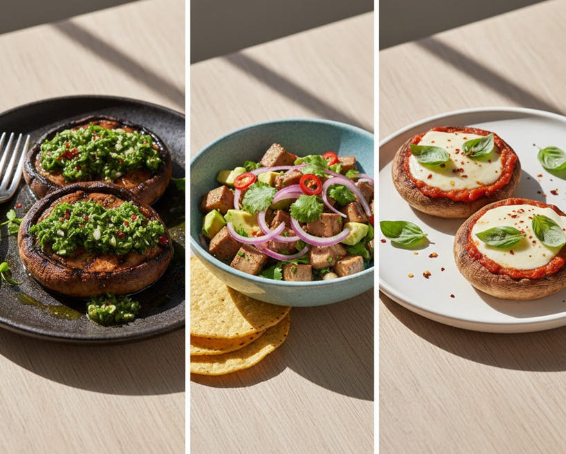 Recetas con hongos portobello