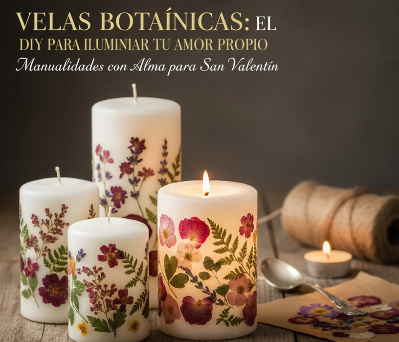 Velas botánicas DIY