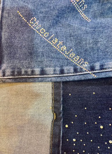 Wide leg con aplicaciones- Chocolate Jeans