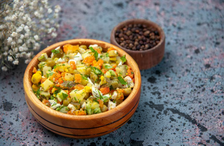 Bowl de mijo con vegetales asados