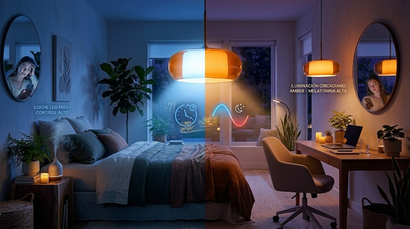 Iluminación circadiana beneficios