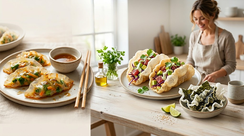 papel de arroz recetas