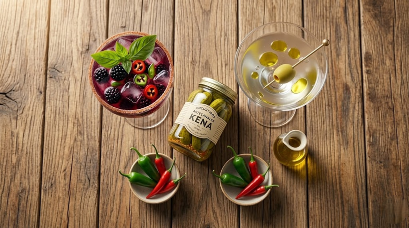 Sabores umami en bebidas