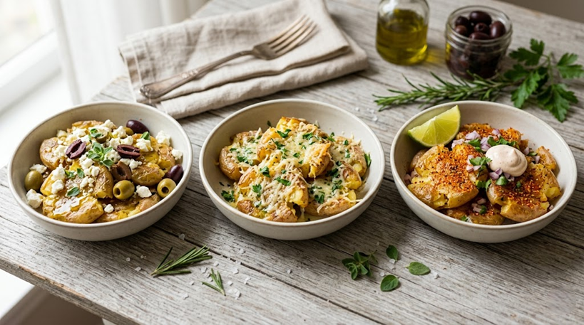 Smashed potatoes receta