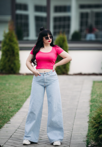 Pantalones de tiro alto