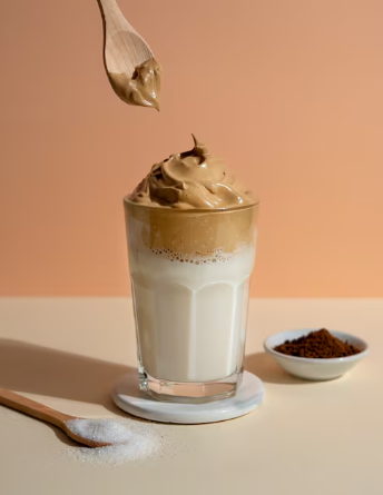 Mousse de café sin batir