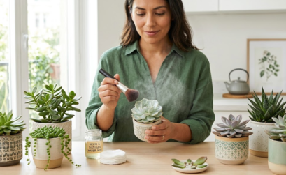 Limpieza de suculentas