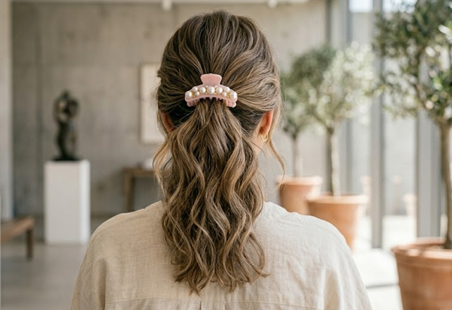 Look de oficina con acesorios tendencia