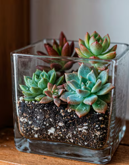 Mini jardines de cristal