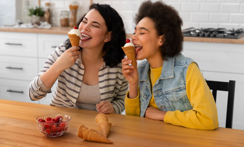Recetas de helados ligeros