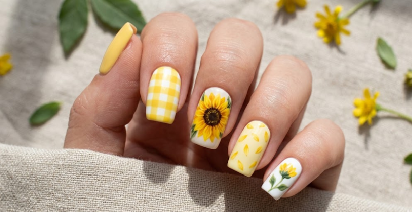 Nail art de flores