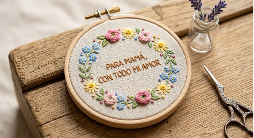 Regalos bordados para mamá