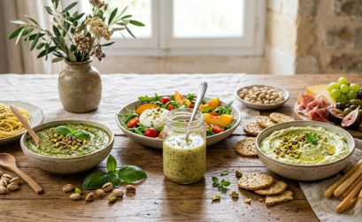 Salsas con pistacho