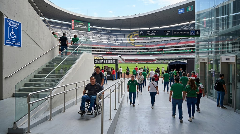 Accesibilidad en el Estadio Azteca