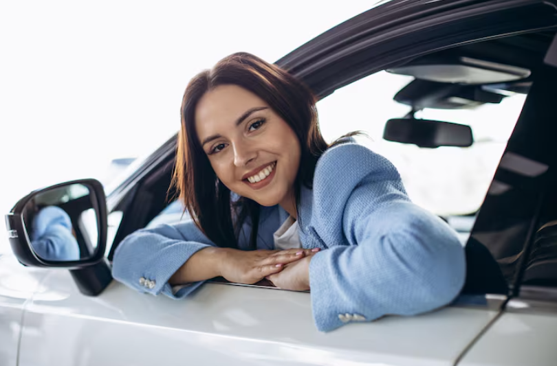 Mujer al volante