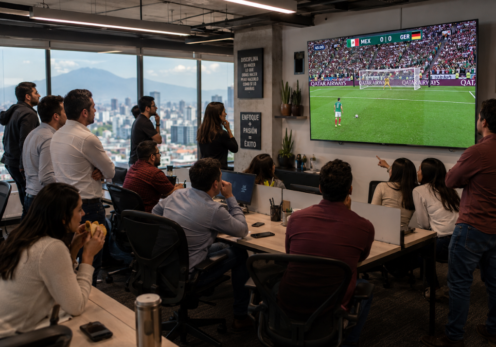 ¿Ver un partido de fútbol realmente arruina la productividad de una empresa? La carrera corporativa por controlar cada minuto durante el mayor torneo futbolístico está exponiendo las limitaciones de los modelos de gestión tradicionales.
Imaginemos que un colaborador ajusta discretamente la esquina de su pantalla de escritorio para seguir el streaming del partido, mientras su supervisor vigila el pasillo calculando los minutos de "tiempo muerto". Esta tensión diaria, lejos de ser una simple anécdota de oficina, es el síntoma visible de una crisis de gestión mucho más profunda.
El Instituto del Propósito y Bienestar Integral (IPBI) de Tecmilenio advierte que la rigidez para controlar la asistencia revela una desconexión con el día a día de los colaboradores. El enfoque tradicional está midiendo el indicador equivocado.
Las proyecciones globales de la firma UKG calculan que el ausentismo y la distracción costarán $17,000 millones de dólares (mdd) en el mundo, concentrando $11,700 mdd en Estados Unidos. Sin embargo, el análisis del IPBI apunta hacia un ángulo humano y metodológico muy distinto.
El verdadero desafío estratégico en México no está en las horas que la gente pasa sentada en un escritorio, sino en el desgaste acumulado de su capital humano. Es un factor invisible que la contabilidad tradicional del tiempo ignora, tratando el agotamiento crónico como si fuera una cifra menor en la hoja de asistencia.
Además, el argumento de que las transmisiones deportivas provocan faltas individuales topa de frente con la realidad de los niveles directivos, abriendo una clara brecha de equidad interna. La cultura del control se aplica de forma desigual en las organizaciones.
La misma medición de UKG revela que el 42% de los líderes de equipo planea ausentarse al menos un día durante el torneo, y un 45% exigirá flexibilidad de último momento. Estamos frente a una contradicción silenciosa: quienes redactan los manuales de puntualidad ya están listos para romperlos.
Los datos demuestran que quienes diseñan las reglas de asistencia ya prevén adaptarlas para su propio beneficio, mientras mantienen el control estricto de los minutos para la base operativa. Este sesgo destruye los lazos de confianza antes de que ruede el primer balón.
Camiseta puesta, baterías vacías
Juzgar el consumo deportivo como un freno para el negocio asume de forma erróneamente que al colaborador mexicano no le interesa su trabajo o que busca cualquier pretexto para evadir sus obligaciones.
Los hallazgos del estudio Factor Wellbeing 2025, desarrollado por el IPBI con más de 24,000 respuestas, demuestran exactamente lo contrario: el compromiso no es el problema en el mercado local, sino la falta de esquemas de recuperación real.
En una escala de 1 a 5, la disposición de los mexicanos para dar el máximo esfuerzo por alcanzar las metas de sus empresas se ubica en un contundente 4.6. La fuerza laboral cumple, pero lo hace bajo un desgaste constante que consume su salud física y mental.
"El trabajador mexicano no tiene un problema de compromiso; la gente ya entrega de forma constante hasta sus reservas de energía", afirma Rosalinda Ballesteros, directora del IPBI. "El verdadero foco rojo está en la recuperación de las personas. Abrir espacios para ver el torneo en la oficina no es regalar tiempo, es darles la materia prima para reconstruir el sentido de pertenencia y evitar que la operación truene por agotamiento crónico."
Esta intensidad laboral pasa factura al salir de la oficina, creando un vacío que los beneficios tradicionales no logran cubrir. El indicador peor evaluado en la investigación del IPBI, con un 3.56 de 5 puntos, fue la capacidad de las personas para conservar energía para convivir con sus familias al terminar la jornada.
El costo social es evidente: el profesional promedio llega a su hogar en un estado de "batería cero". Cuando una empresa le prohíbe conectar emocionalmente con un hito cultural y colectivo como el Mundial, no está protegiendo el negocio; está bloqueando una válvula de escape psicológica necesaria para el equipo.
Exigir un rendimiento al límite físico sin dar tregua para el esparcimiento colectivo acelera el desgaste. Por ello, el Mundial aparece como la oportunidad perfecta para rediseñar la confianza mutua dentro de las organizaciones, sustituyendo los relojes checadores por metas claras.
El fracaso de la pantalla improvisada
La resistencia de las áreas de Recursos Humanos a integrar eventos masivos en la planeación diaria frena el retorno financiero del capital humano, generando pérdidas que no se solucionan con horas extras.
La flexibilidad laboral es una inversión con impacto financiero directo, no un costo. Por el contrario, la rigidez extrema y el descuido de la salud mental tienen un impacto severo ya cuantificado. Un reporte global de la Organización Internacional del Trabajo (OIT) señala que la falta de gestión de los riesgos psicosociales, como las jornadas prolongadas y la falta de espacios de desconexión, provoca una pérdida anual equivalente al 1.37% del Producto Interno Burto (PIB) mundial.
Pese a esto, la improvisación y las respuestas reactivas siguen mandando en el sector corporativo. Un análisis de la consultora Brightmine identificó que el 40% de las empresas prevé disrupciones operativas por el calendario de partidos, pero cuatro de cada 10 organizaciones no tienen ningún plan formal para gestionarlas.
Aquí radica el núcleo del problema: las áreas de talento saben que el torneo ya está aquí, pero eligen ignorarlo. Esa falta de estrategia destruye cualquier oportunidad de transformar el entusiasmo deportivo en un factor de integración grupal.
"Poner una pantalla para ver el partido y regresar a la sobrecarga habitual no es bienestar, es maquillar la urgencia", advierte Ballesteros. "La flexibilidad sólo genera pertenencia si se institucionaliza de forma justa, con acuerdos claros que impidan que el descanso de unos se convierta en la explotación de otros."
El mercado mexicano arrastra un rezago severo en la ejecución real de sus programas de salud. Aunque el 95% de las organizaciones evaluadas ofrece medicina preventiva y el 85% brinda soporte psicológico, las estructuras para darles seguimiento son débiles.
Apenas el 50% de las empresas cuenta con un líder responsable de ejecutar las estrategias de bienestar, y sólo el 32% integra comités con voz directa de los trabajadores. El Mundial de 2026 es el escenario ideal para dejar de medir minutos y comenzar a gestionar entornos sostenibles de alto rendimiento.