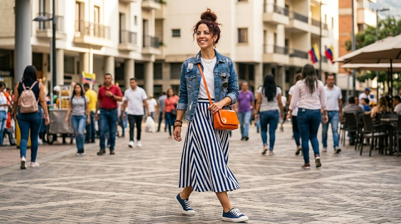 Faldas midi estampadas