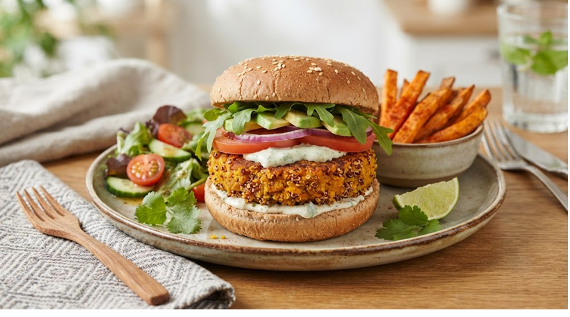 Hamburguesa de quinoa