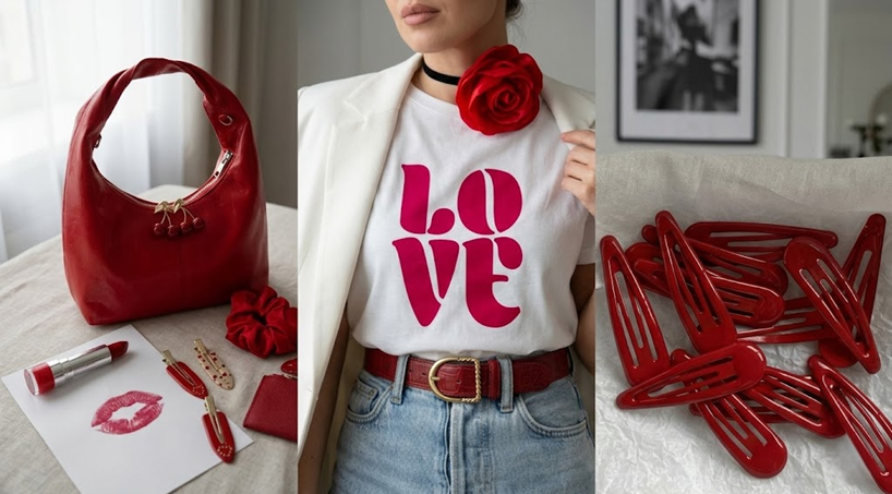 Ropa color rojo mujer